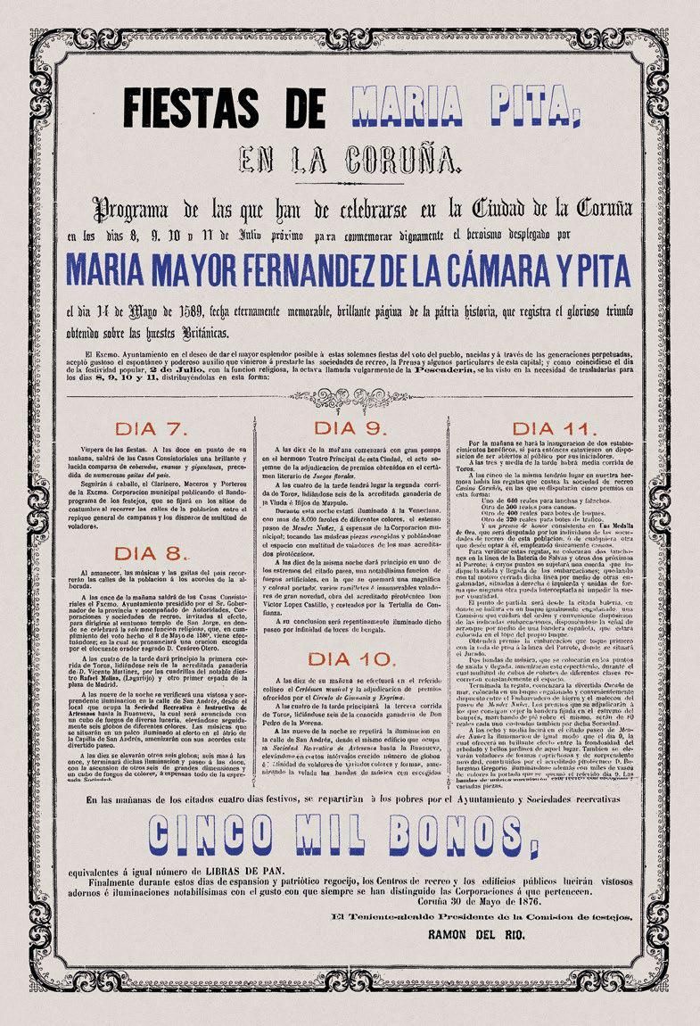 Así evolucionaron los carteles de las Fiestas de María Pita en 175 años en A Coruña