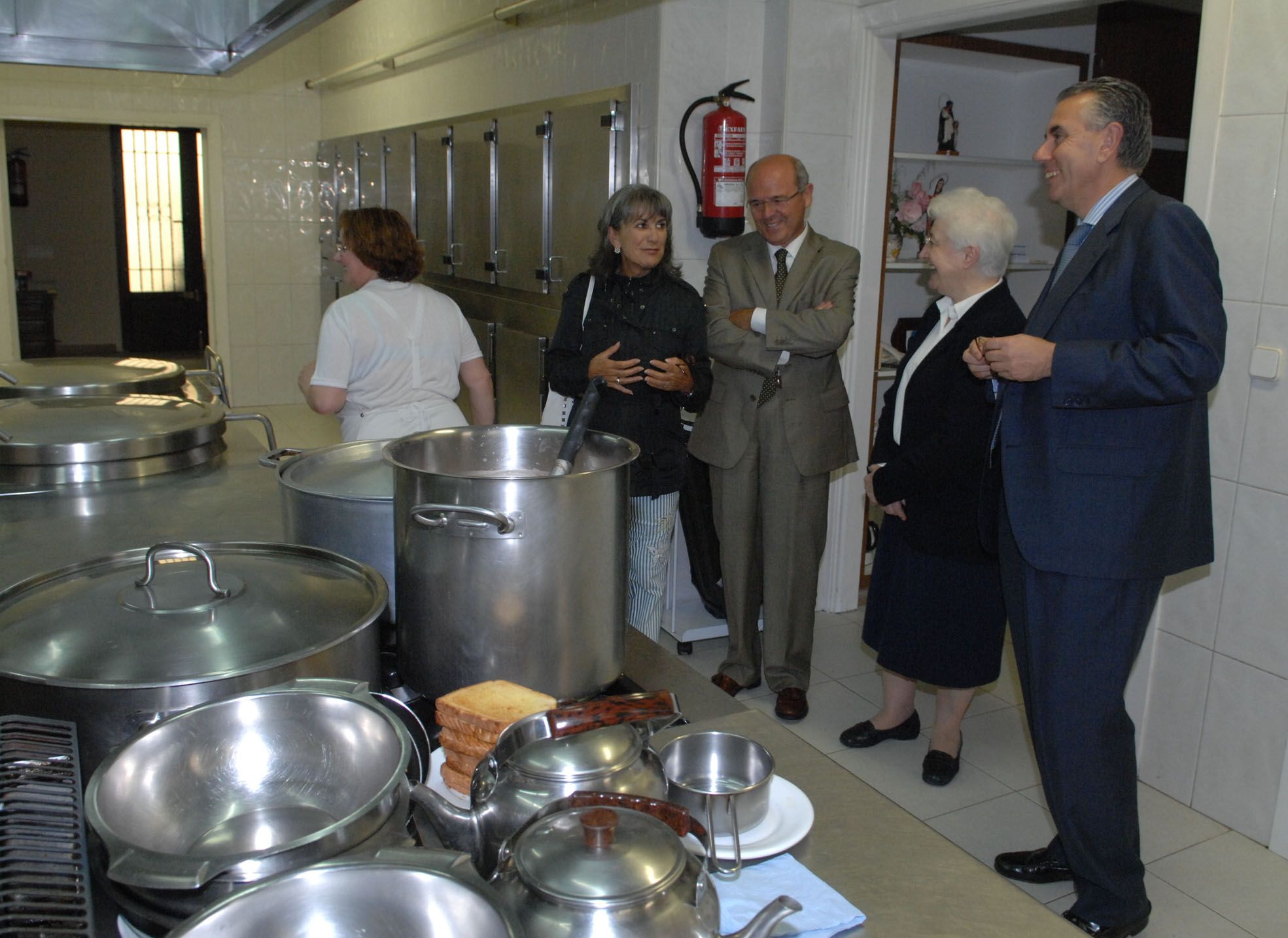 Ignacio Herrero, en la Cocina Económica en 2008