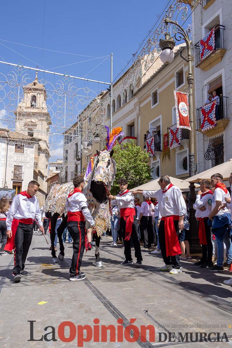 Recorrido Caballos del Vino día dos de mayo en Caravaca