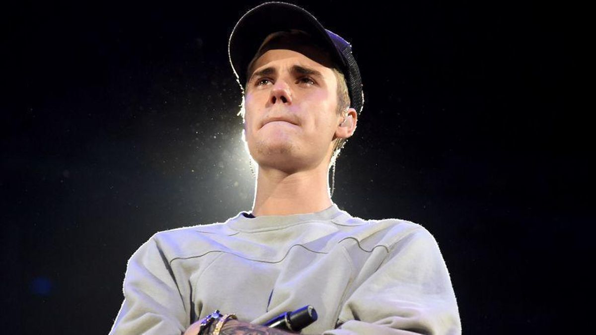 Imatge d'arxiu de Justin Bieber durant un concert