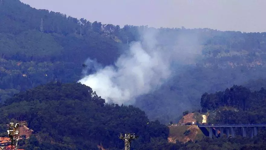 Incendio en Moaña
