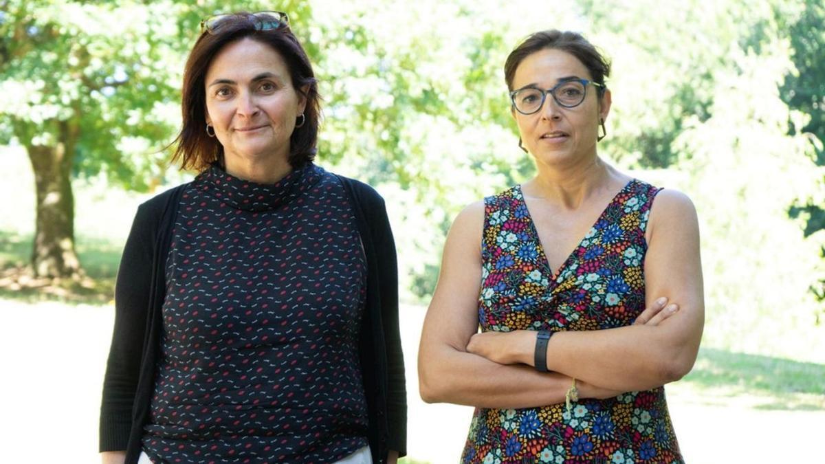 Las investigadoras gallegas Dolores Cortina Gil y Beatriz Fernández Domínguez. |  // ELENA MORA