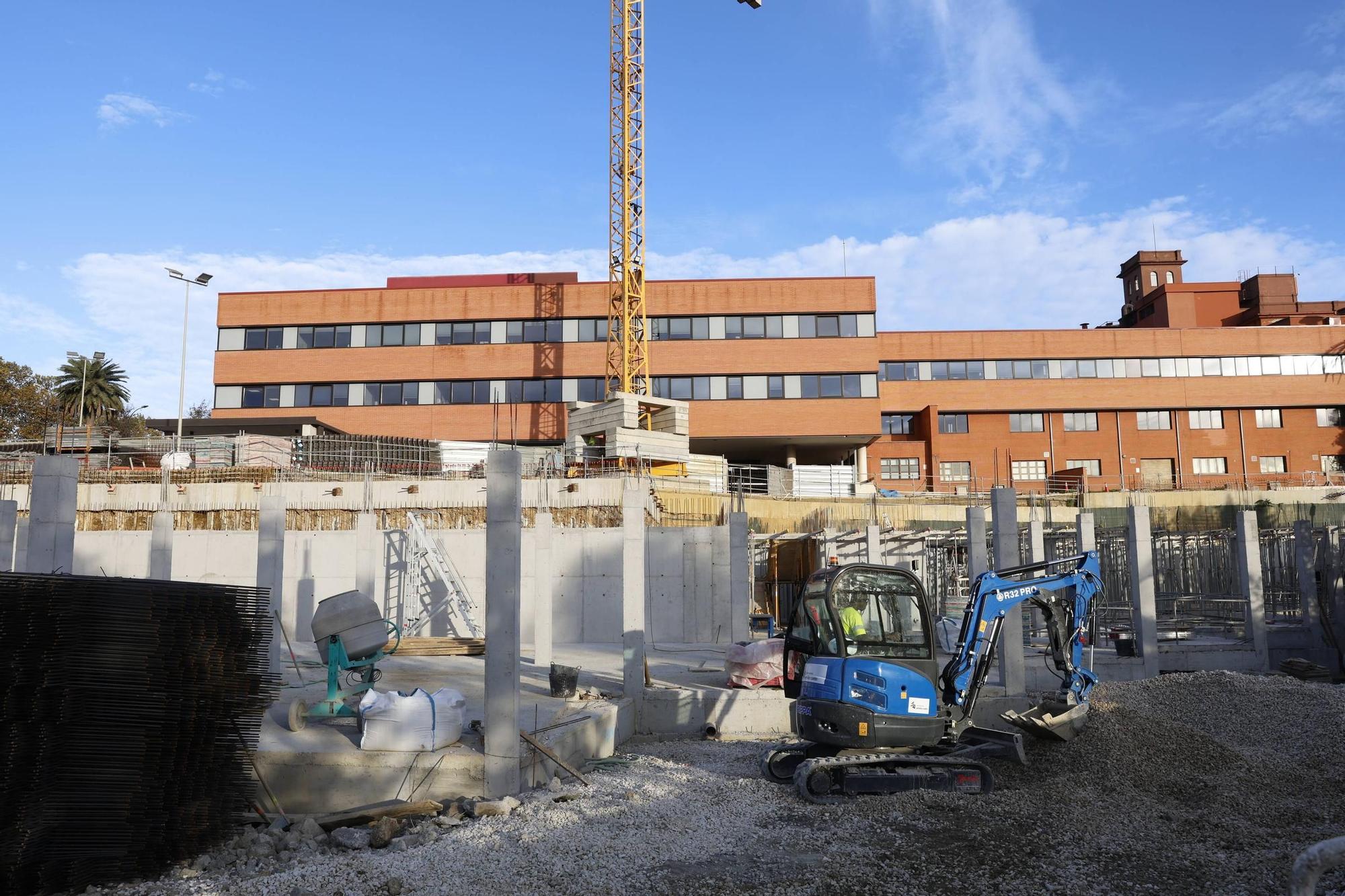 El avance de la amplación del Hospital de Jove, en imágenes