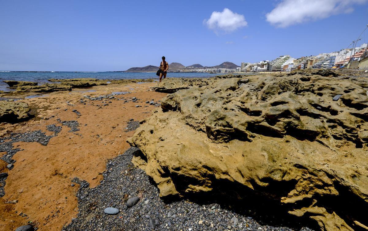 Las capas fósiles de Las Canteras, al descubierto
