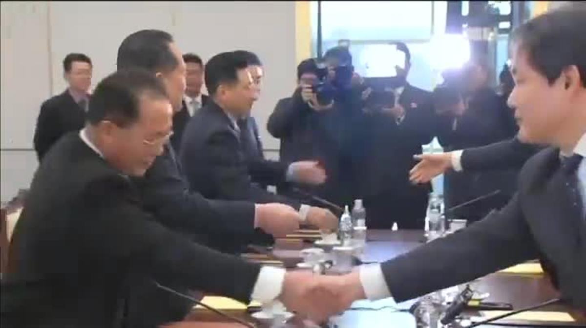 La reunió s’ha celebrat amb motiu de presència de tots dos als Jocs Olímpics d’Hivern de Corea del Sud.