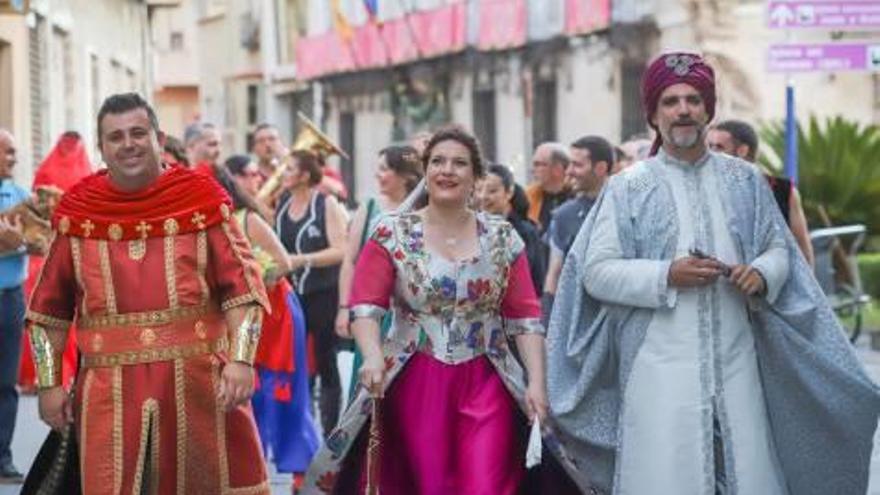 La Armengola, Gloria Quesada, en un instante de la procesión.