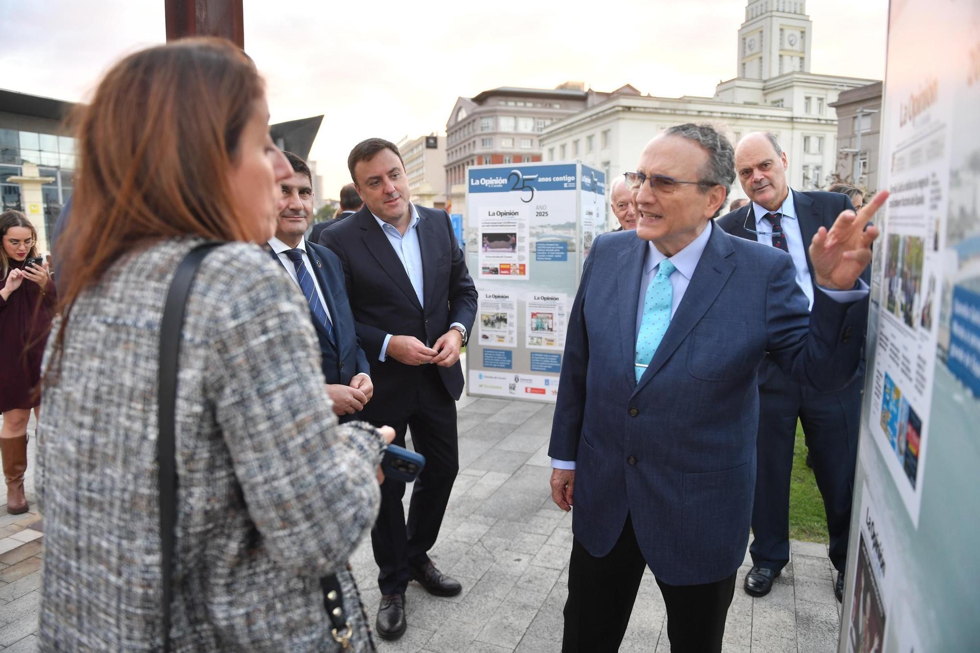 Inauguración de la exposición que conmemora los 25 años de LA OPINIÓN A CORUÑA