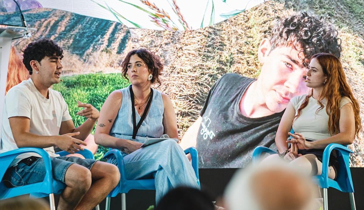 Los agroinfluencers Elena Burillo y Javier Duque participaron en la feria. | SERVICIO ESPECIAL