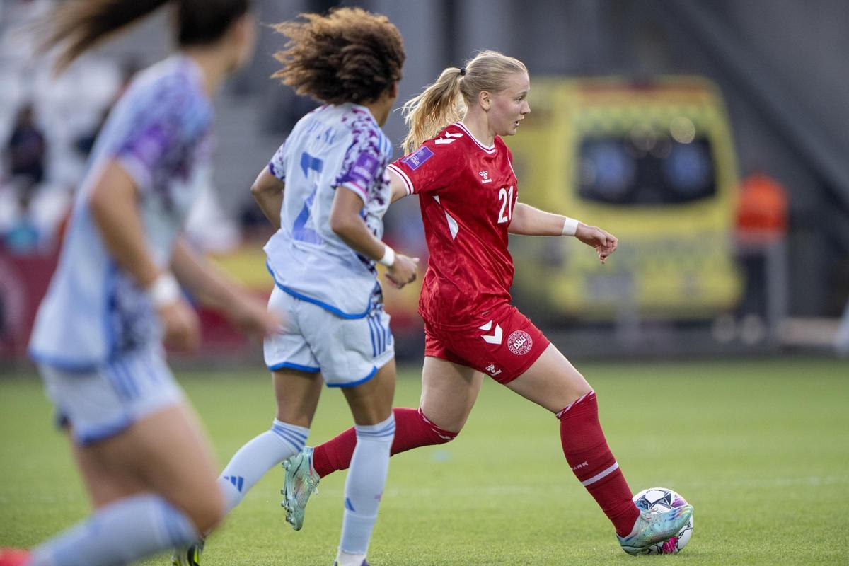 Dinamarca - España, partido de clasificación para la Eurocopa femenina, en imágenes.