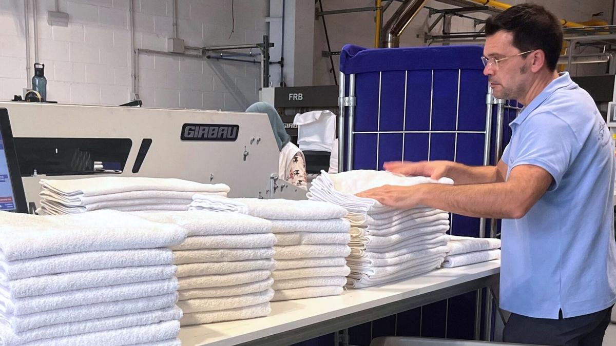 Un servei de tovalloles a Eslamatex.