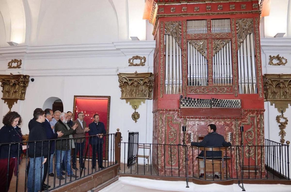 El órgano de San Francisco, durante un acto celebrado la pasada Semana Santa.