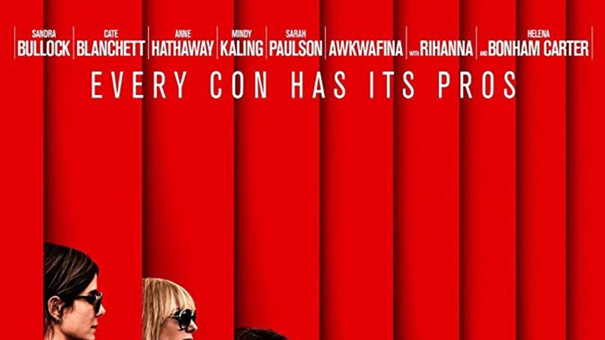 Cartel de Ocean's 8 con Rihanna