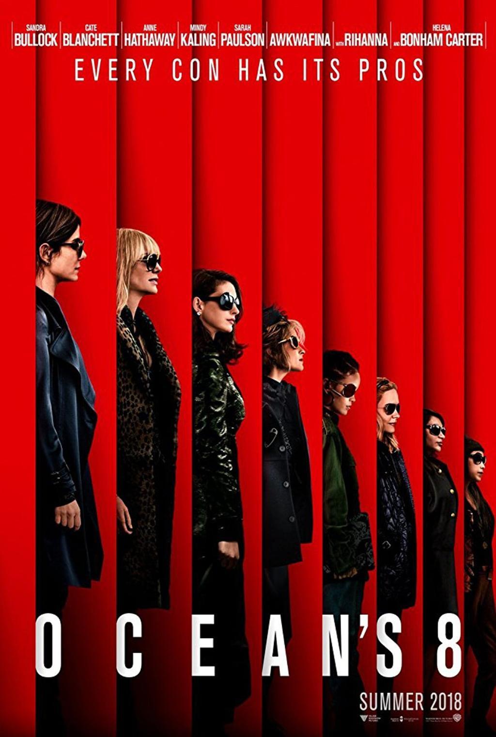 Cartel de Ocean's 8 con Rihanna