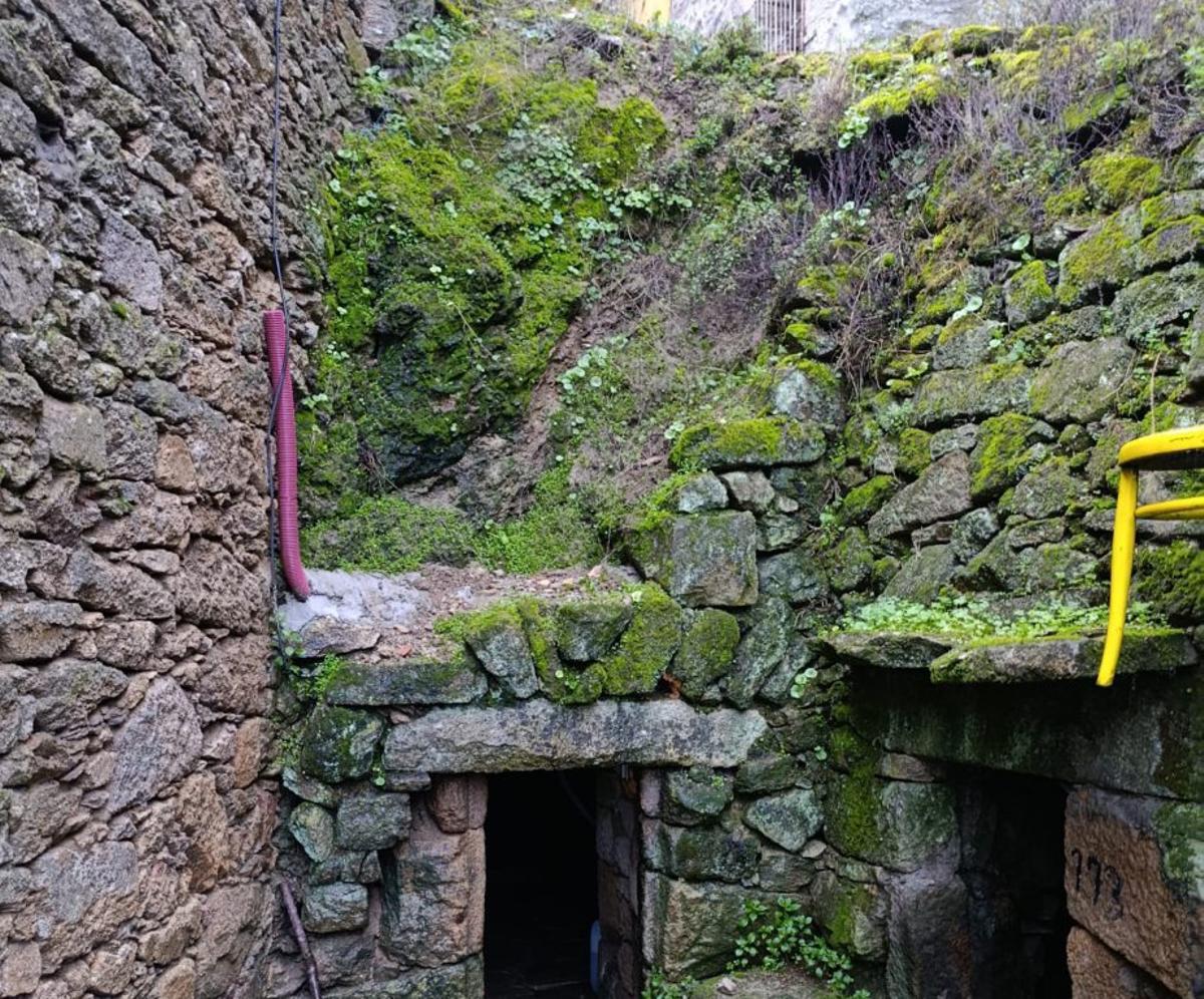 Desprendimientos sobre la entrada de la bodega.  | FIRMA