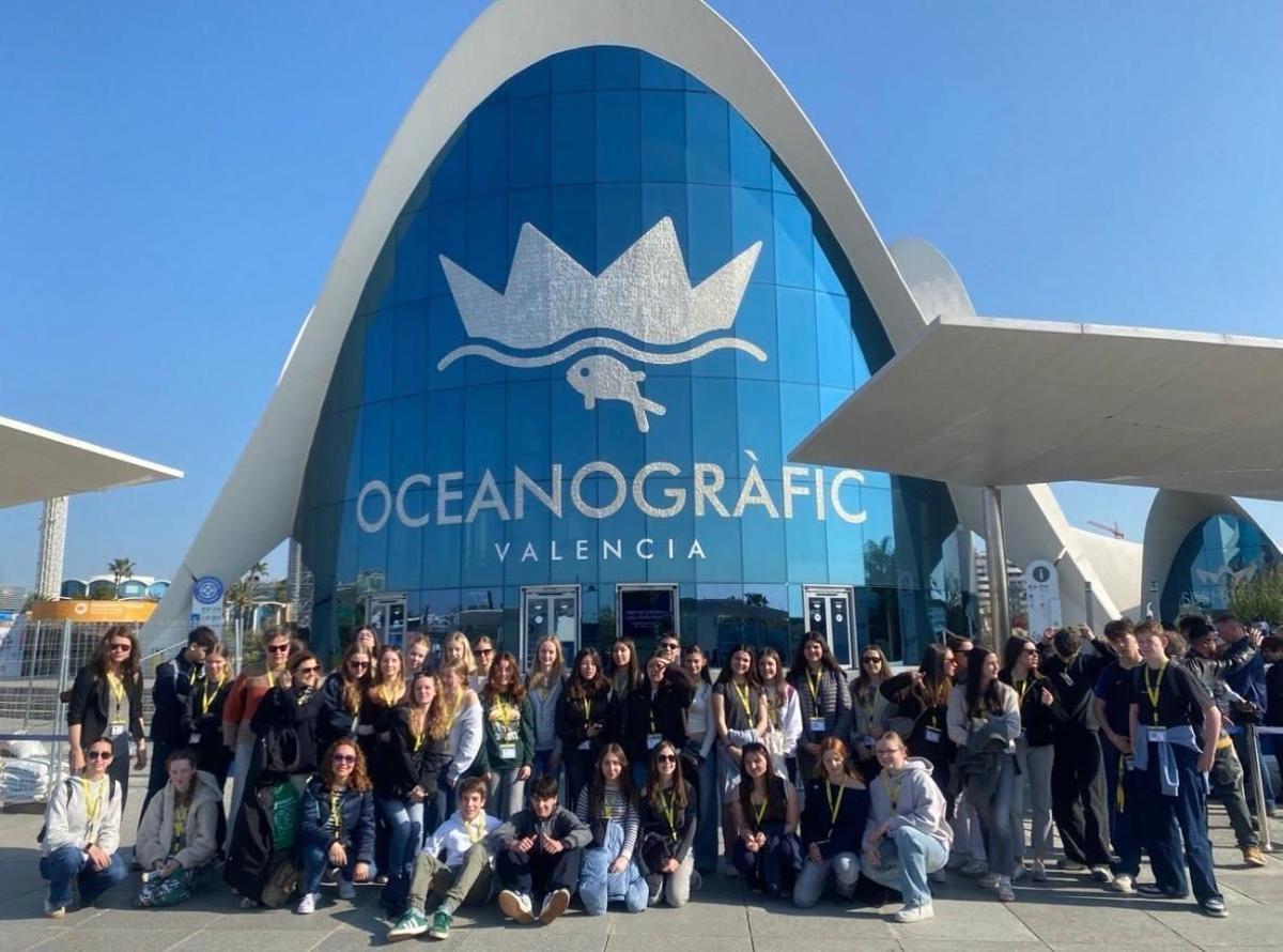 Un grupo de estudiantes alemanes visita València.
