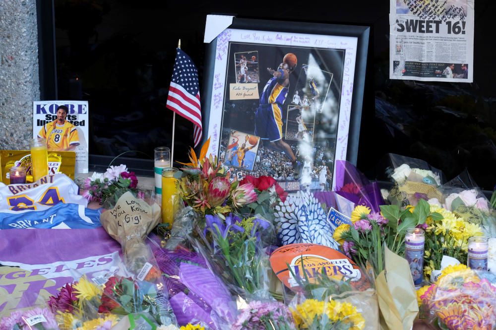 Luto en la NBA y en las calles por Kobe Bryant