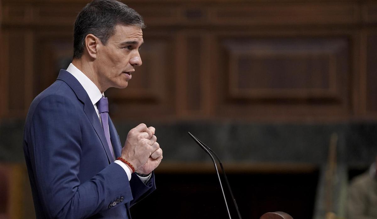 Pedro Sánchez comparece en el Congreso de los Diputados.