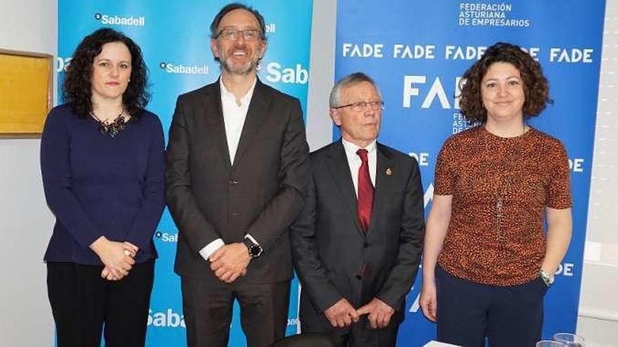 Carmen Vilabrille, Pier Paolo Rossi, José Manuel García y Nuria Canel.