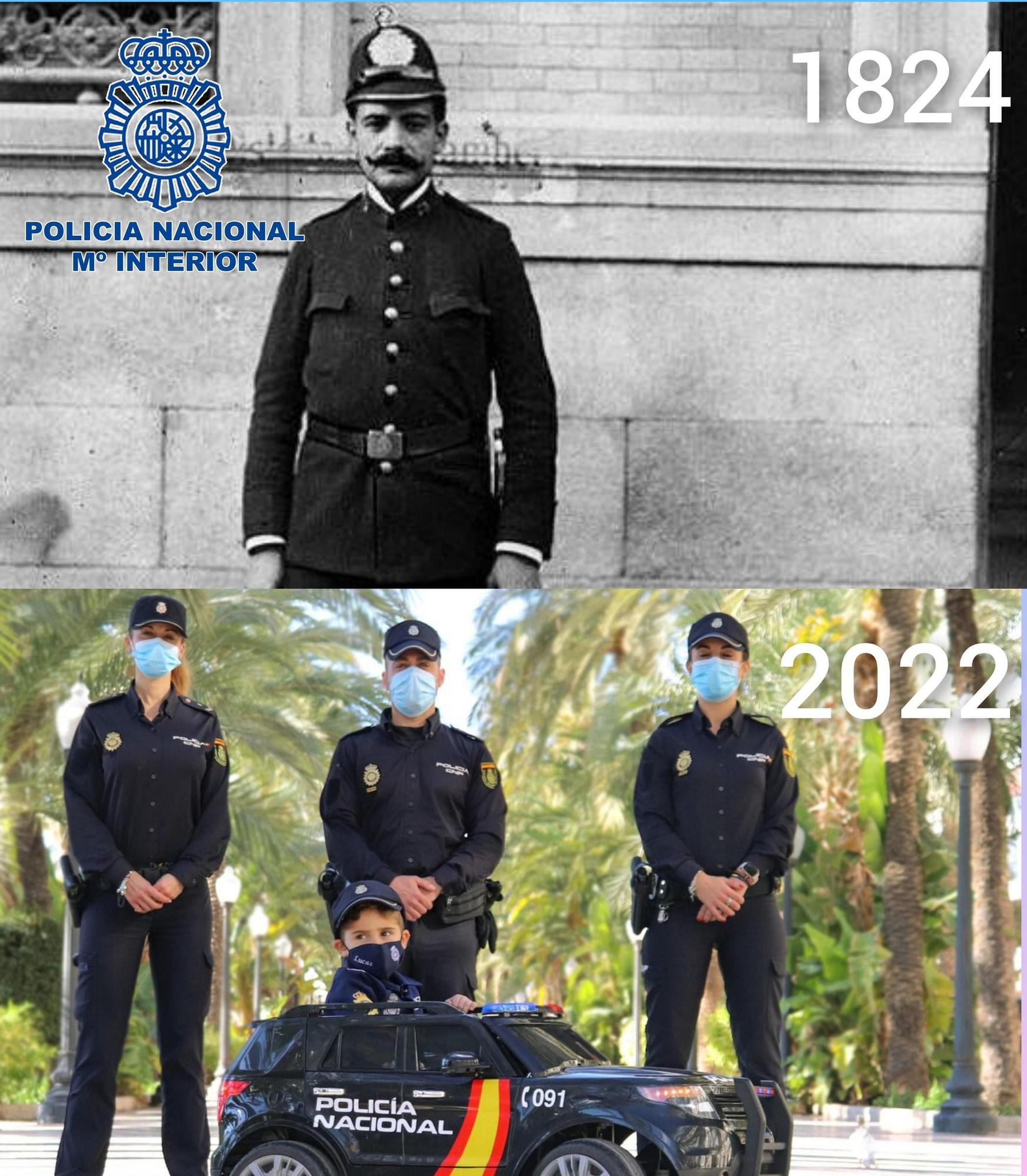 Transición de la Policía en estos 198 años.