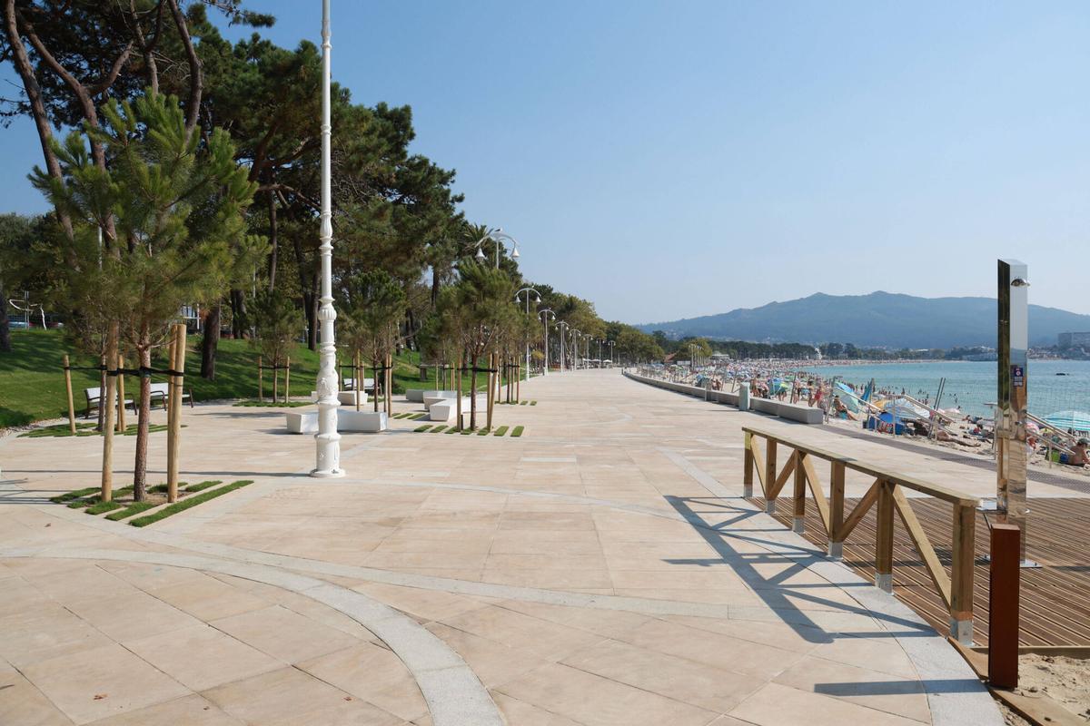 Tramo de Samil en el que el Concello quiere izar la bandera azul.