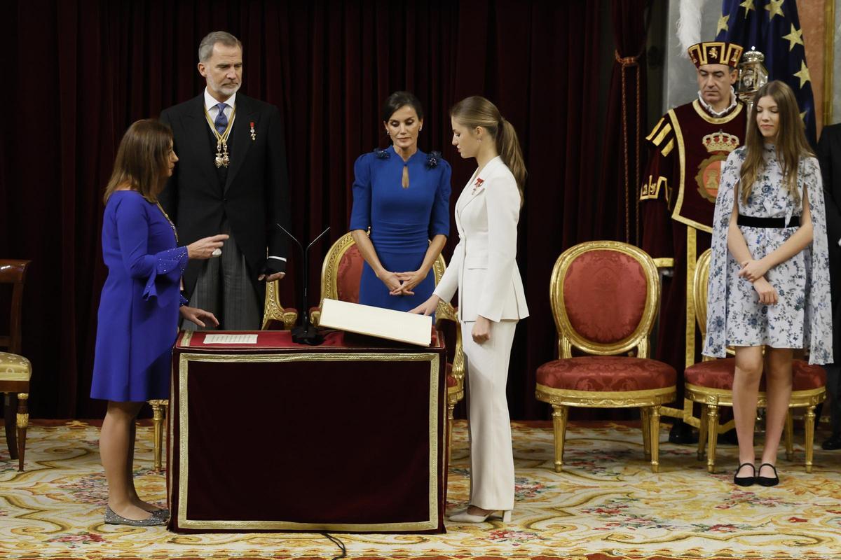 Leonor jura la Constitución en su 18 cumpleaños