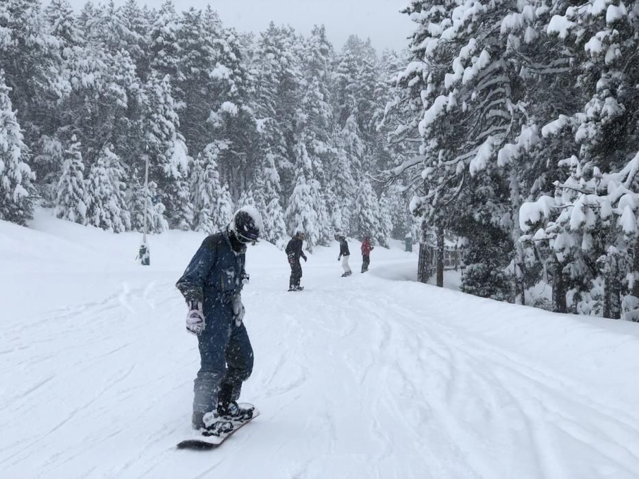 Els efectes de la nevada a la Cerdanya