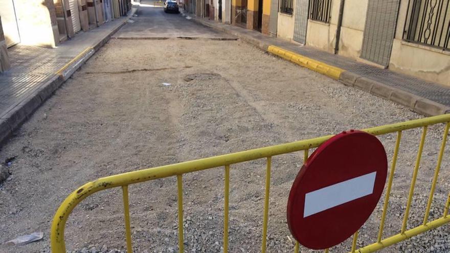 Asfaltado de calles en Jumilla