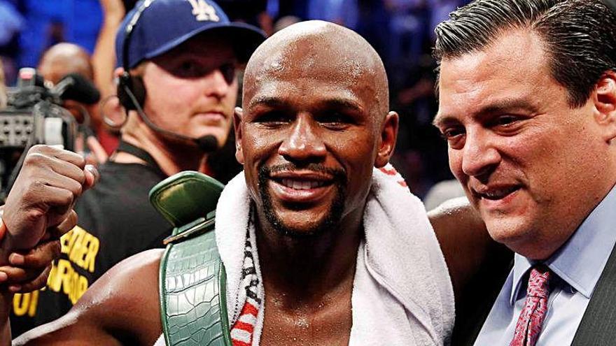 Floyd Mayweather Jr., tras su último combate.