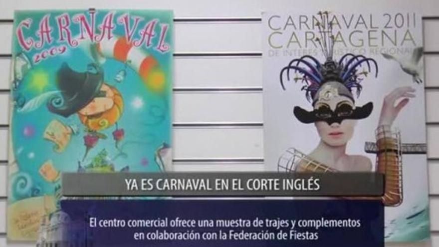 Ya es Carnaval en el Corte Inglés de Cartagena