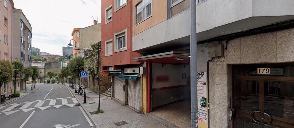 Inmediaciones de la Curva de San Gregorio, en Bouzas, donde se produjo el operativo