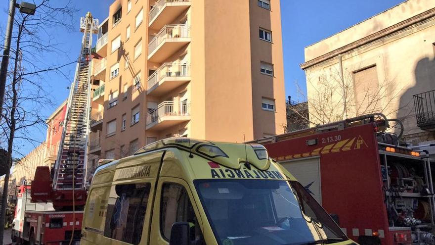 El foc s&#039;ha produït a l&#039;avinguda Vilallonga.