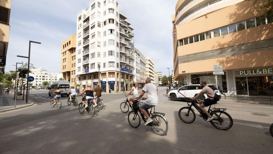 El pelotón del carril bici