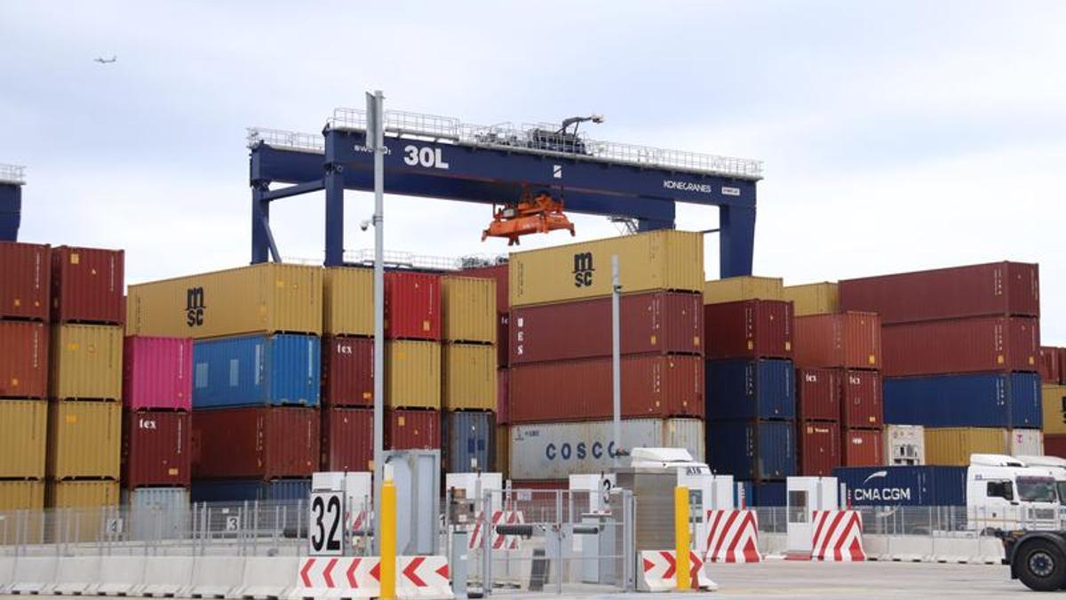 Contenidors del port de Barcelona