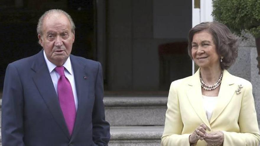 Don Juan Carlos y Doña Sofía a finales del pasado mes de mayo en La Zarzuela