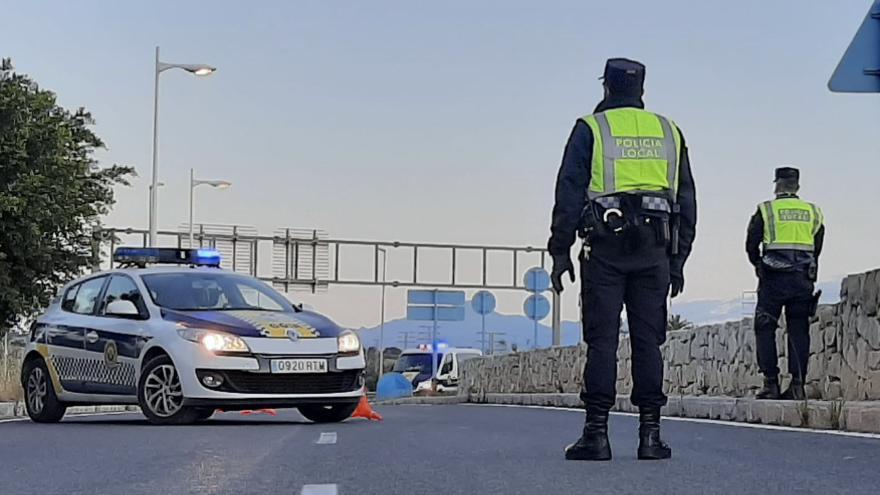 Un control de la Policía Local de Alicante