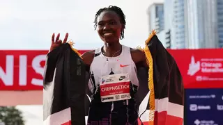 Hazaña en el maratón de Chicago: la keniana Ruth Chepngetich baja de las 2.10 horas