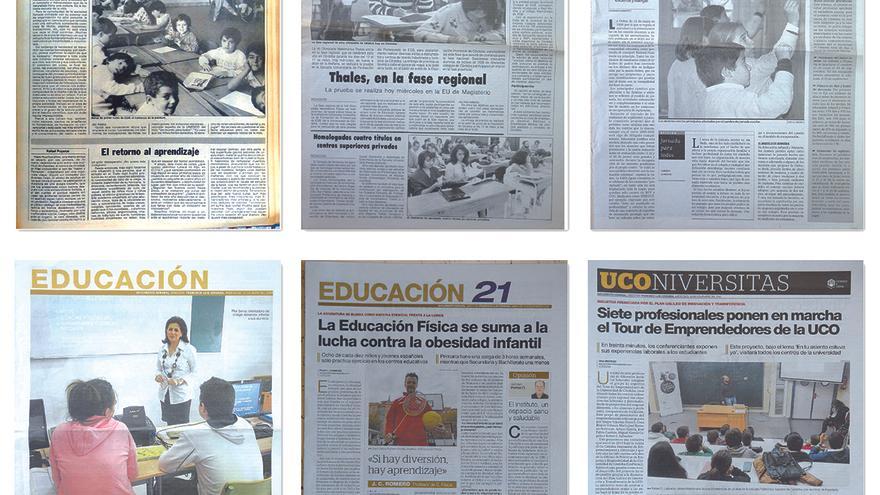 Hasta llegar a los actuales suplementos Educación 21 y Uconiversitas, estas páginas se han ido adaptando a los cambios de Diario CÓRDOBA.