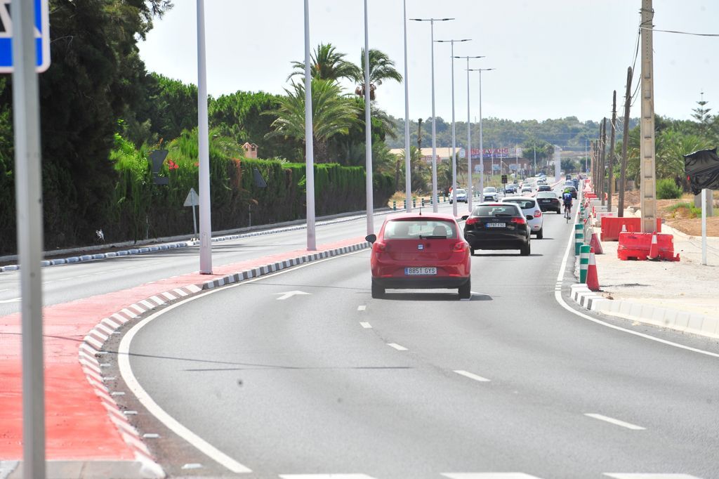 La carretera Elche-Santa Pola (CV-865) abre un tramo más de