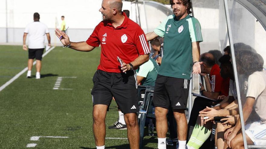 Fredi, durante un partido del Celta C Gran Peña.