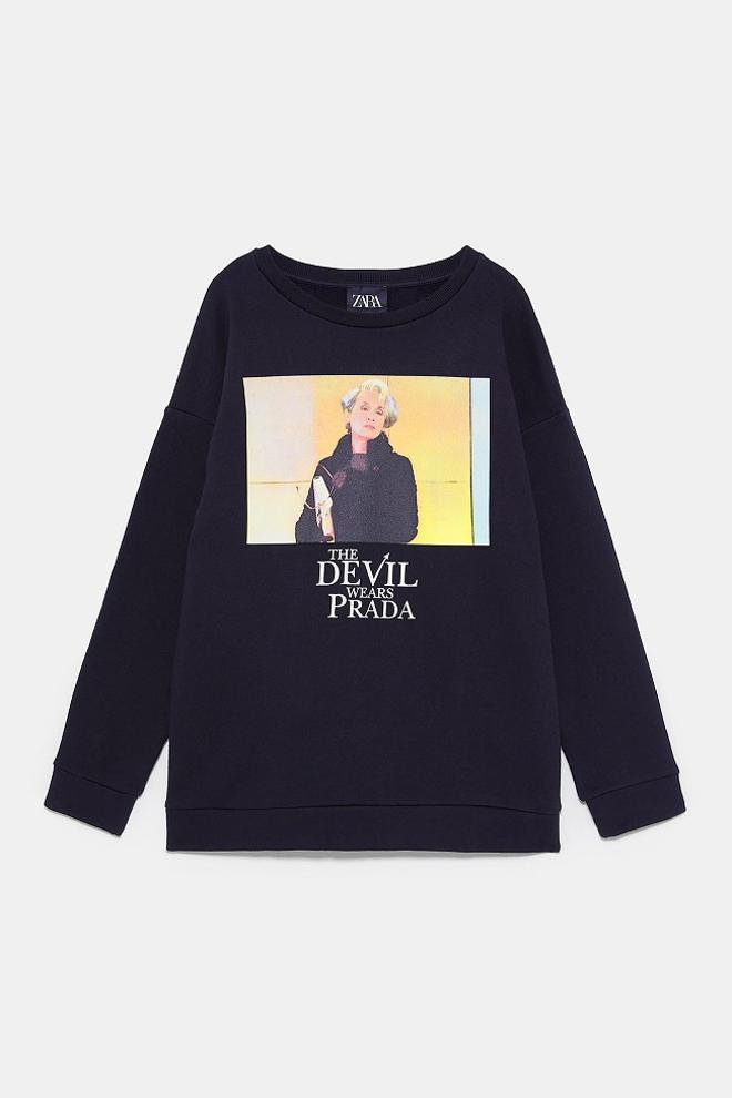 Sudadera de 'El diablo viste de Prada', de Zara