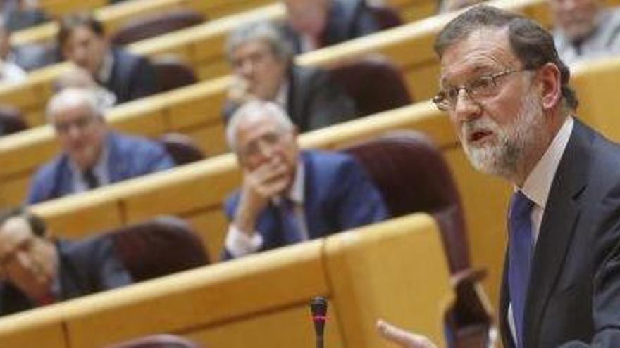 Rajoy en la seva intervenció d&#039;ahir al Senat