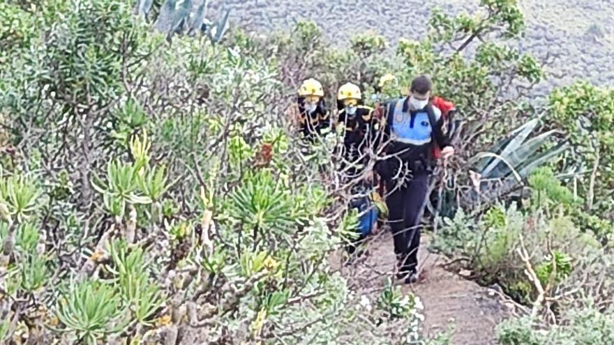 Rescate de una senderista de 74 años en la Caldera de Bandama