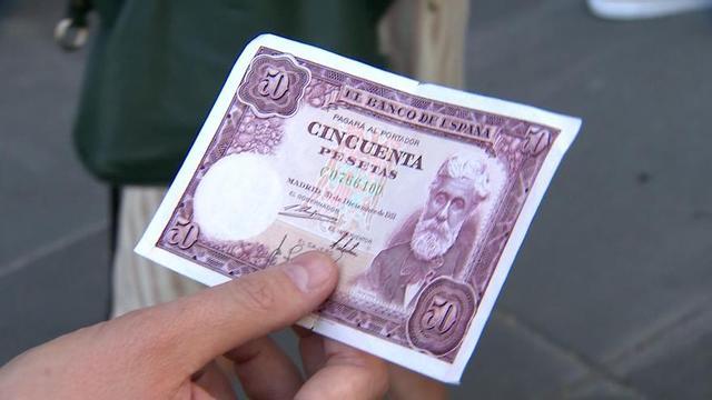 Billete de cincuenta pesetas.