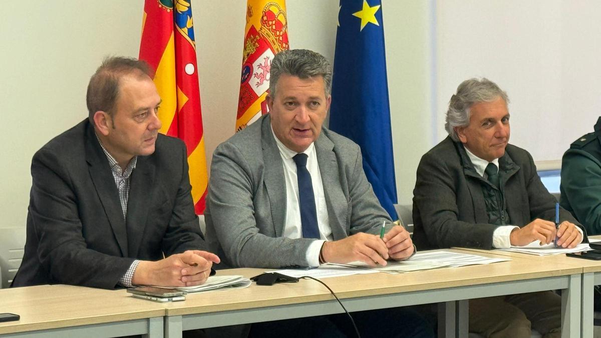 Vicente Martínez Mus en el encuentro del Consejo Valenciano de Caza este lunes.