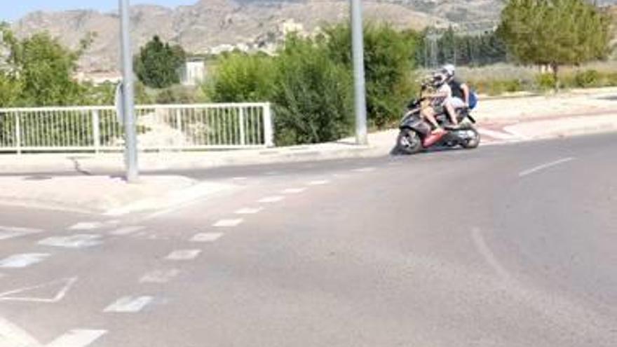 La avenida Alfonso X El Sabio donde se realizaron las carreras de motos.