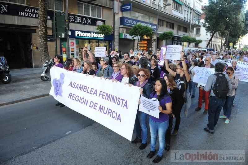 Manifestación contra la violencia patriarcal en Murcia