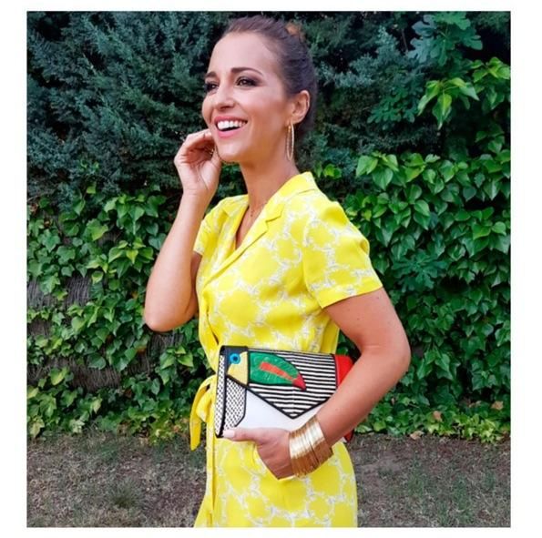 Paula Echevarría con bolso de Yliana Yepez