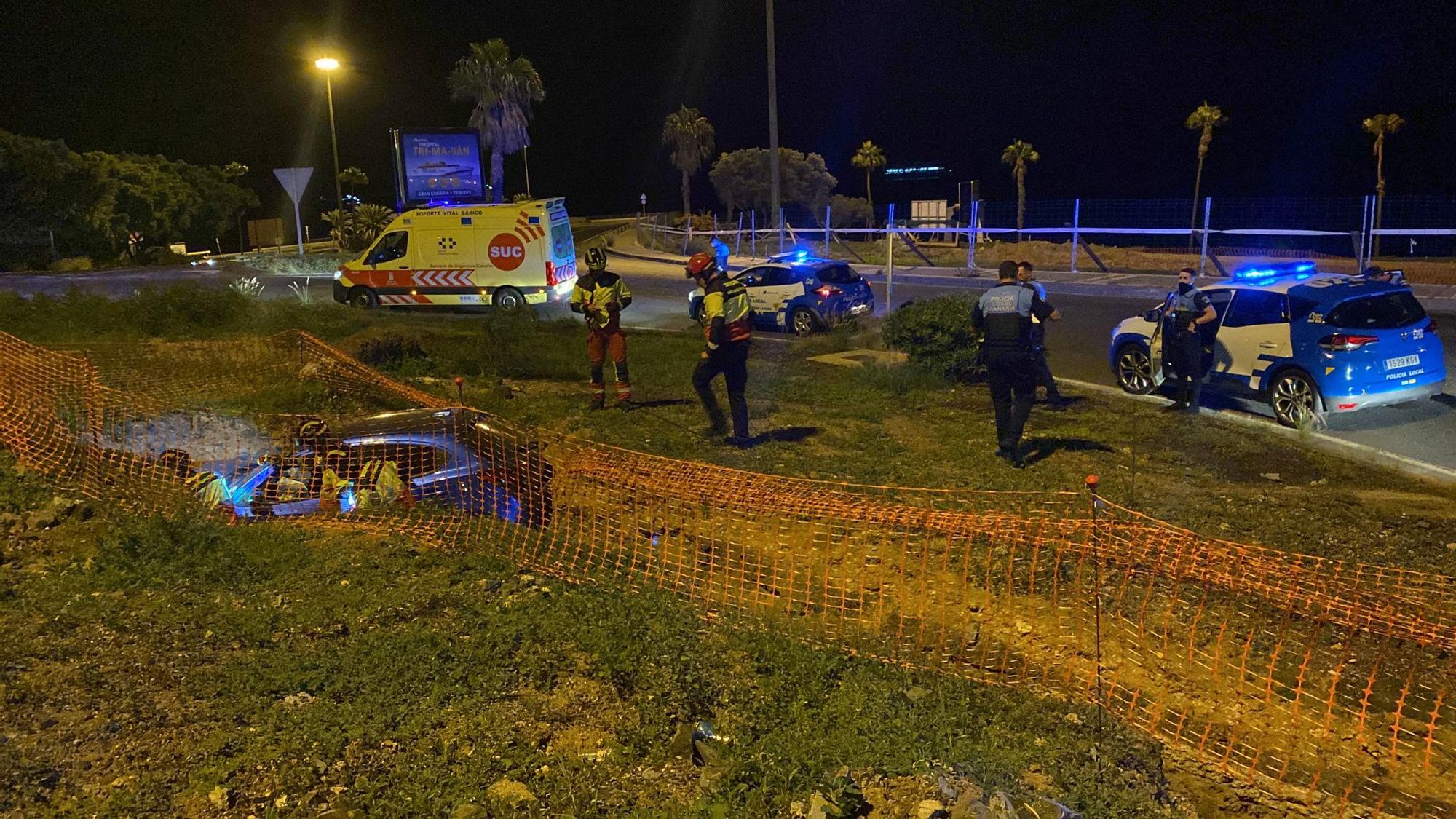 Aparatoso accidente en Las Palmas de Gran Canaria (05/11/22)