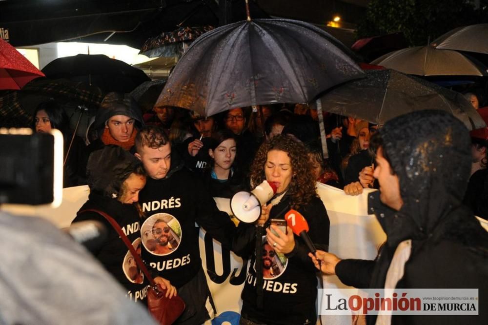 Protesta por la agresión a Andrés Martínez