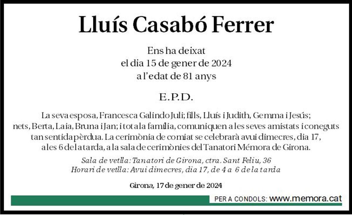 Lluís Casabó Ferrer